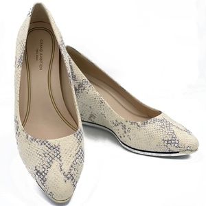 Cole Haan Grand Ambition Snake Skin Wedges - Size 7